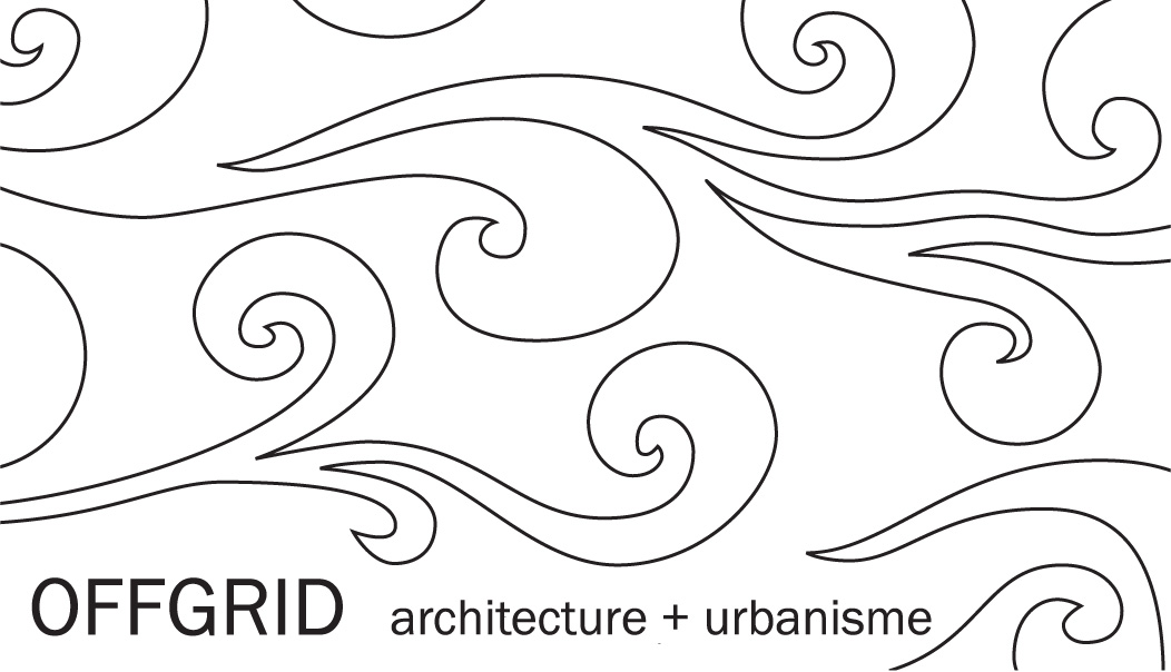 Logo Offgrid. Partenaire Woodshop charpente à Guérande pour ossature bois, charpente traditionnelle, isolation biosourcée, aménagements extérieurs et menuiserie.